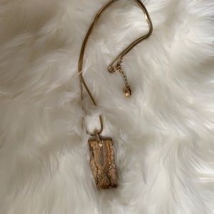 Brown stone like necklace